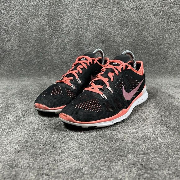 Nike Free TR Fit 5 718932-003 Women’s Size 8 Black Pink Athletic Running Shoes - Picture 6 of 13